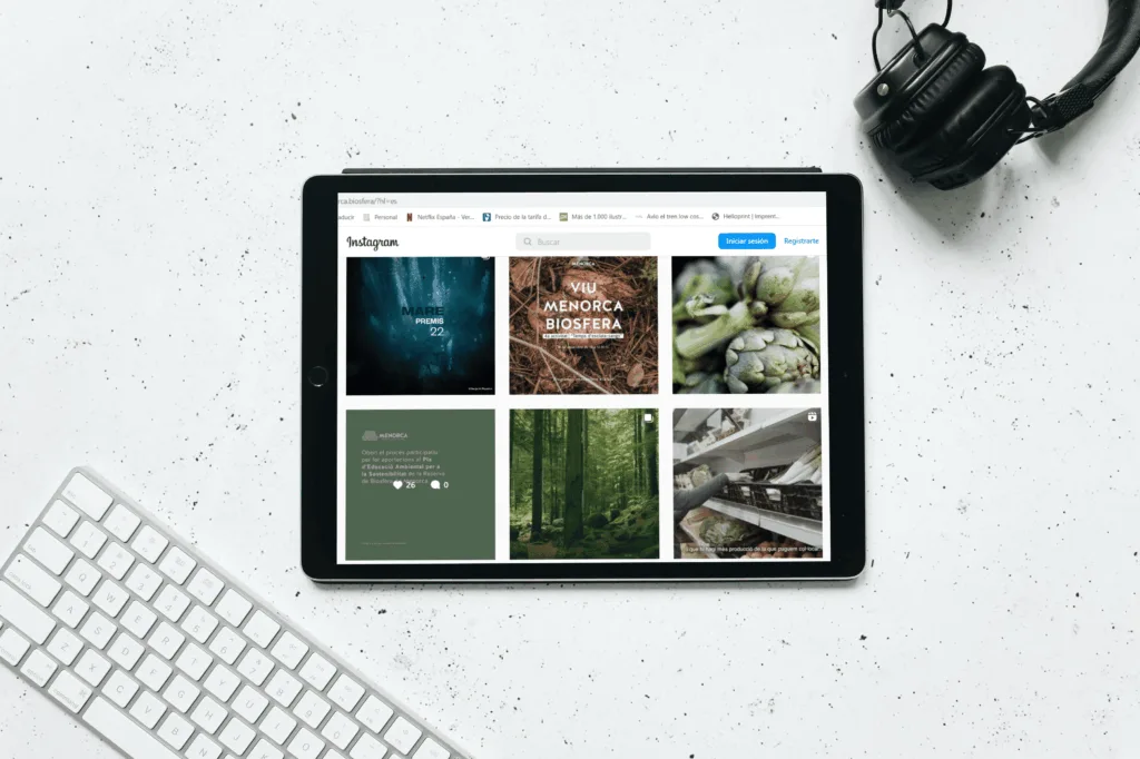 mockup redes sociales